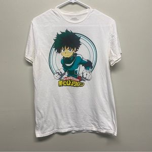 My Hero Academia Shirt Funimation Izuku Midoriya  Anime Medium White Pit Stains
